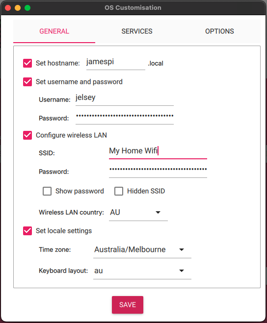 Extra Config Settings